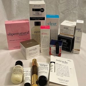Large Set of Philosophy Skin Care Items